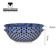 Große Ramen Bowl mit Nudeln Suppe und Toppings 1000 ml Volumen